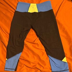 Lululemon Athletica Black and Blue Track Pants